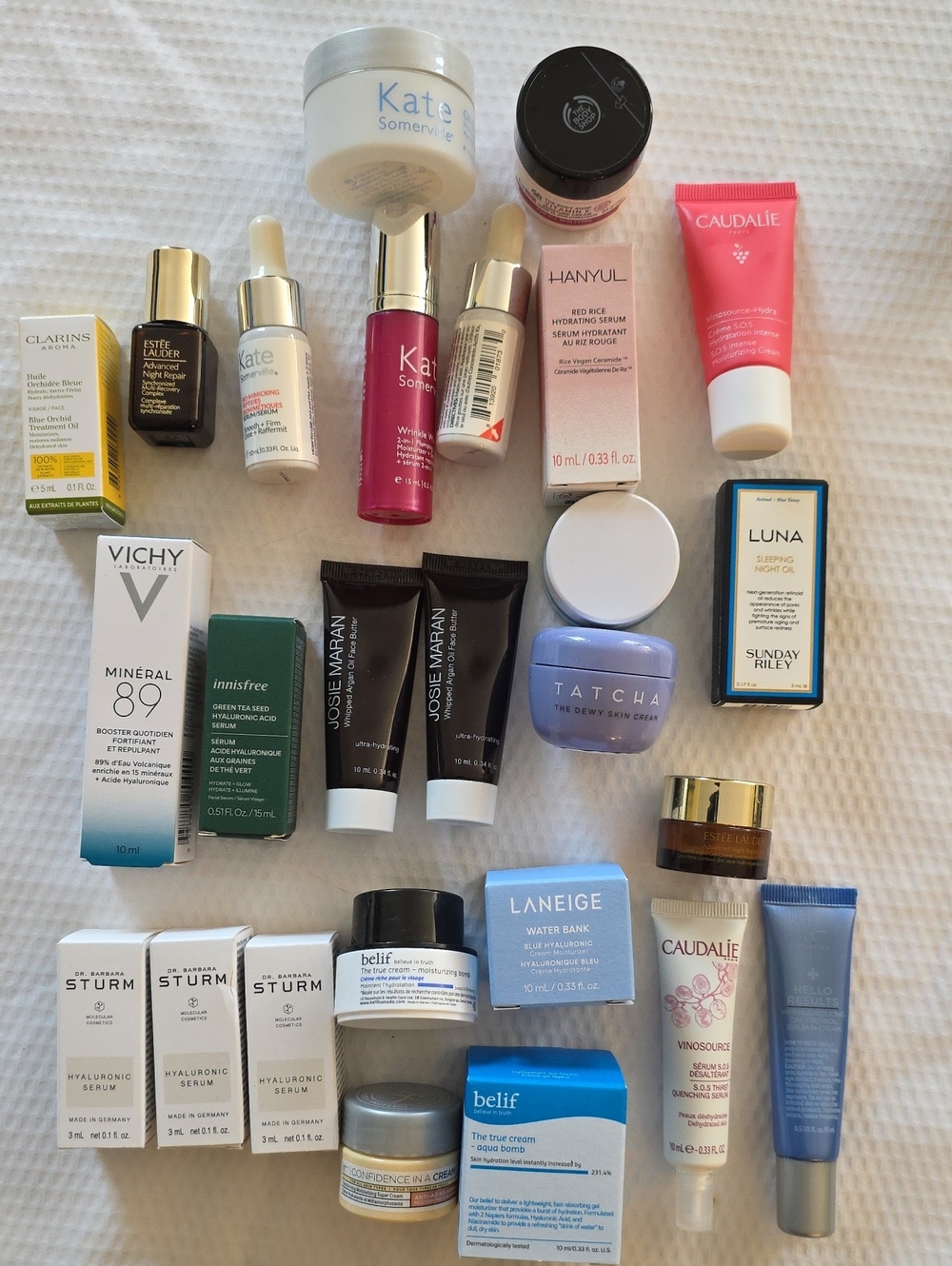 Ultimate Beauty Sample Bundle! Vichy, Sturm, Estee Laneige, Clarins, Tatcha Etc